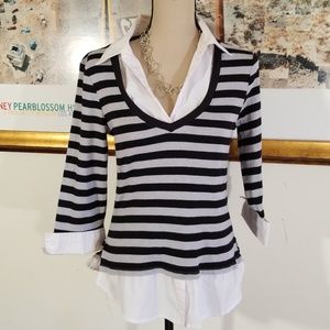 Voice striped top shirt. Size XL runs Smaller.
